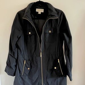 Michael Kors black hooded jacket